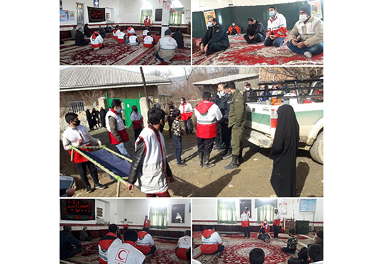 برگزاری مانور پیشگیری حوادث ناشی از زلزله از سوی  هلال احمر شهرستان  بهشهر